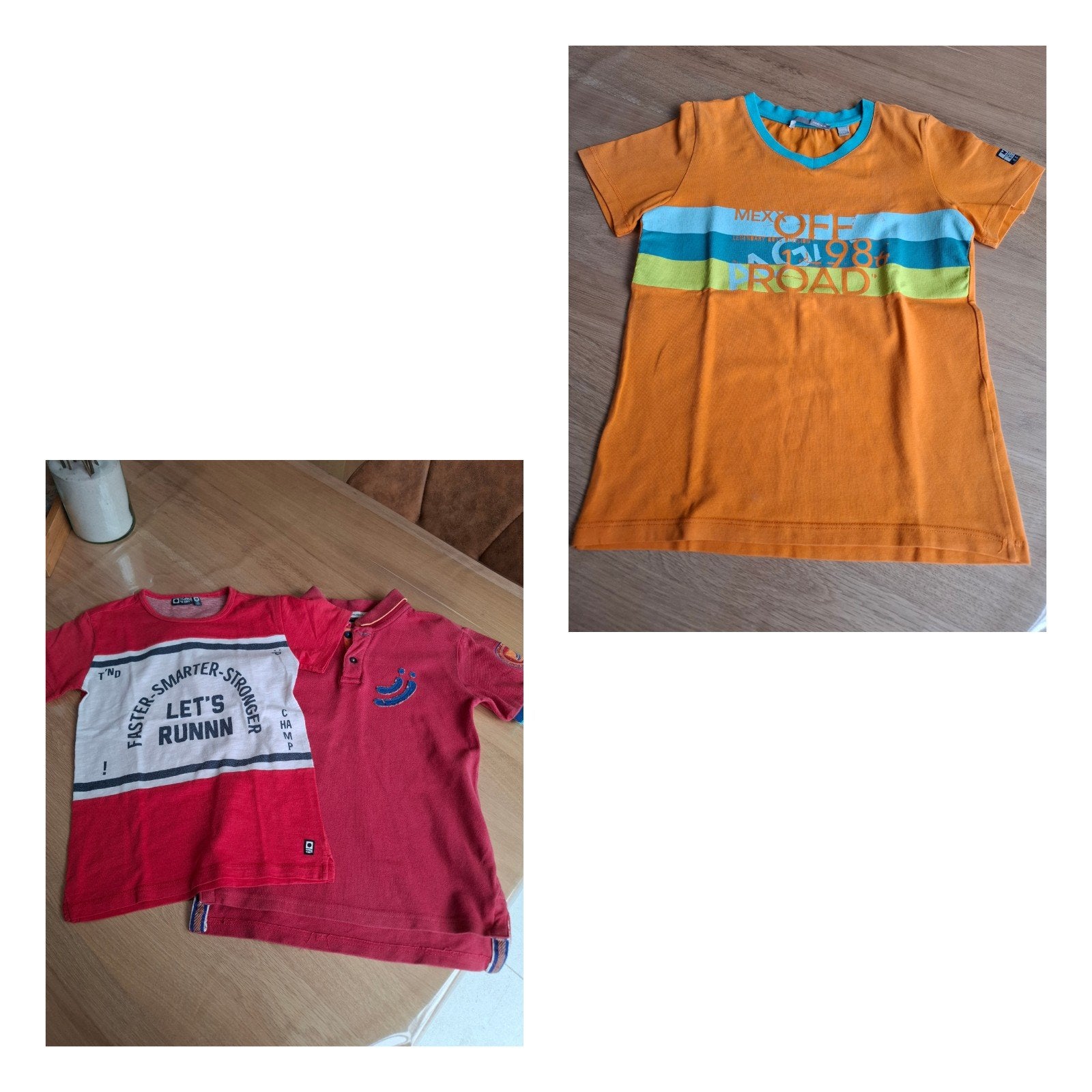 Tshirt korte mouw oranje mexx maat 122-128, rode mt 128, Enlèvement
