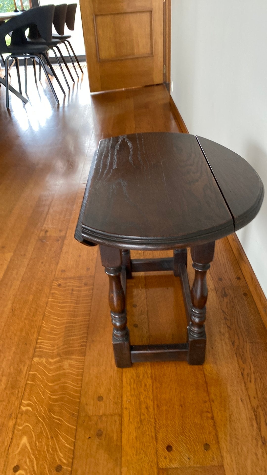 Gateleg table, Ophalen, Minder dan 50 cm, Rustiek, Eikenhout
