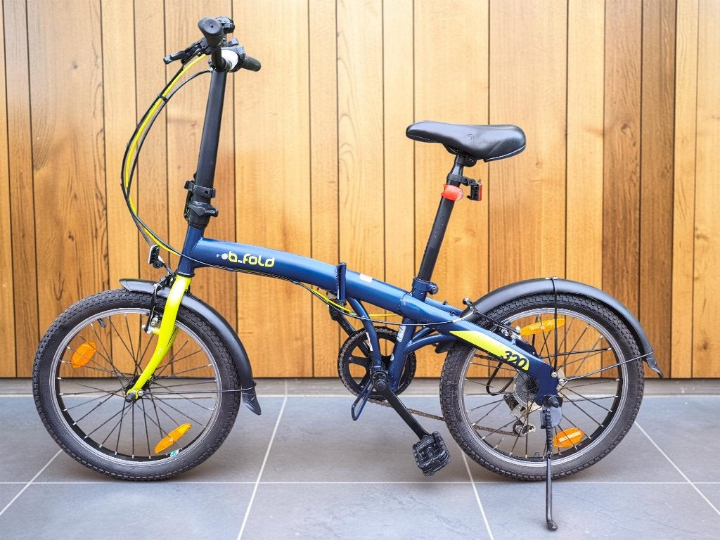 B'Twin Bfold 320 in Perfecte staat – 6 versnellingen, Fietsen en Brommers, Ophalen, 20 inch of meer, Velgrem, Versnellingen