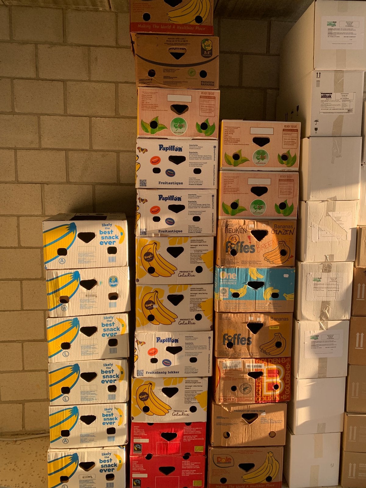 Bananendozen €0,50/stuk voor verhuis, opberg, rommelmarkt, Doe-het-zelf en Bouw, Ophalen, Zo goed als nieuw, Doos