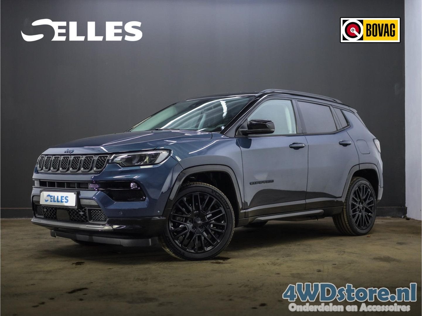 Jeep Compass 4xe 240 Plug-in Hybrid Electric S | SOH 90,2% |, Auto's, Jeep, Automaat, Zwart, Compass, 44 g/km