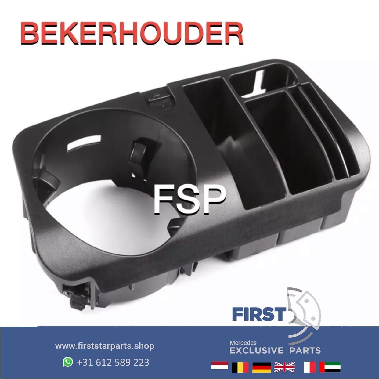 W205 C205 A205 S205 BEKERHOUDER Mercedes C Klasse 2014-2021