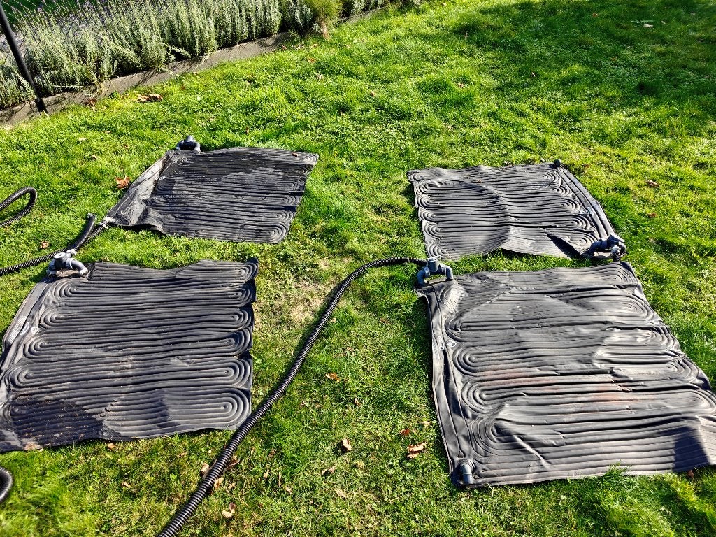 Solar matten verwarming zwembad, Ophalen, Gebruikt, Verwarming