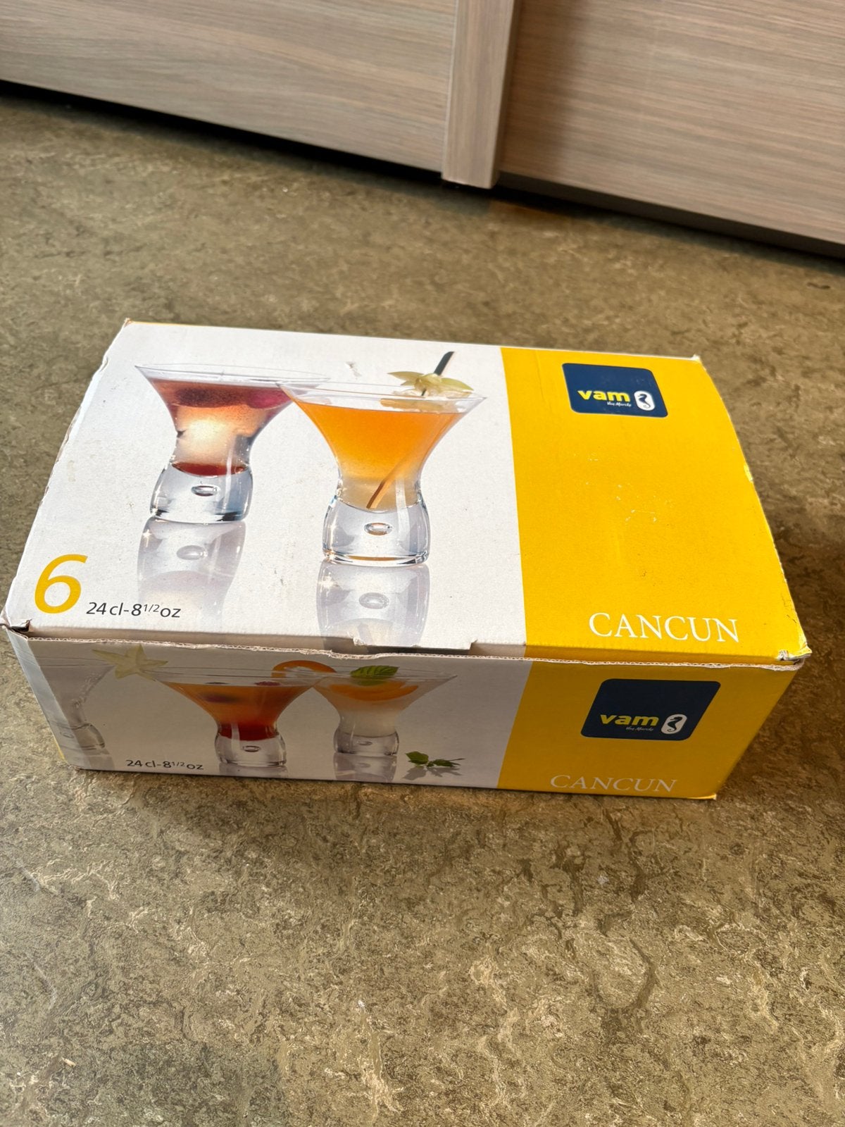 Set van 6 durobor “cancun” cocktail-/dessertglazen (24cl), Enlèvement, Neuf, Autres types