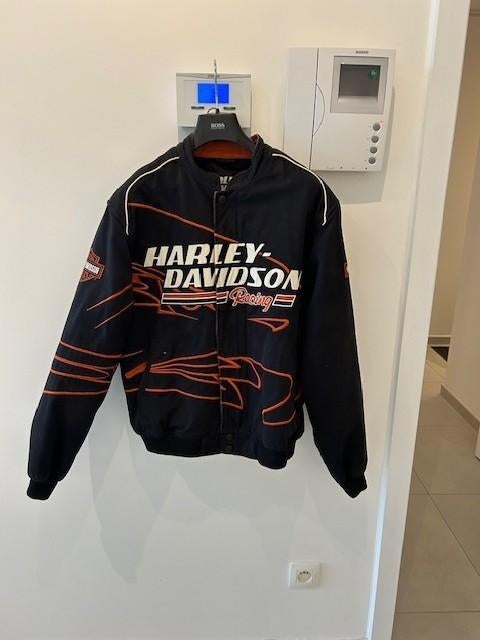Harley Davidson vest, Ophalen, Zwart, Harley Davidson, Gedragen