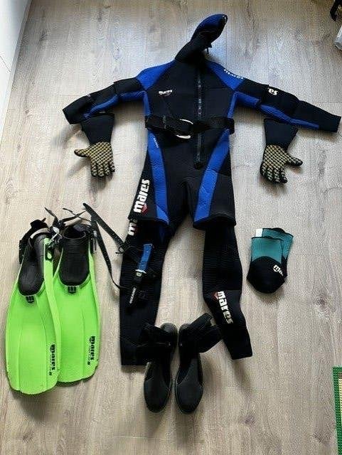 Mares duikersensemble, Watersport en Boten, Ophalen, Zo goed als nieuw, Duikpak