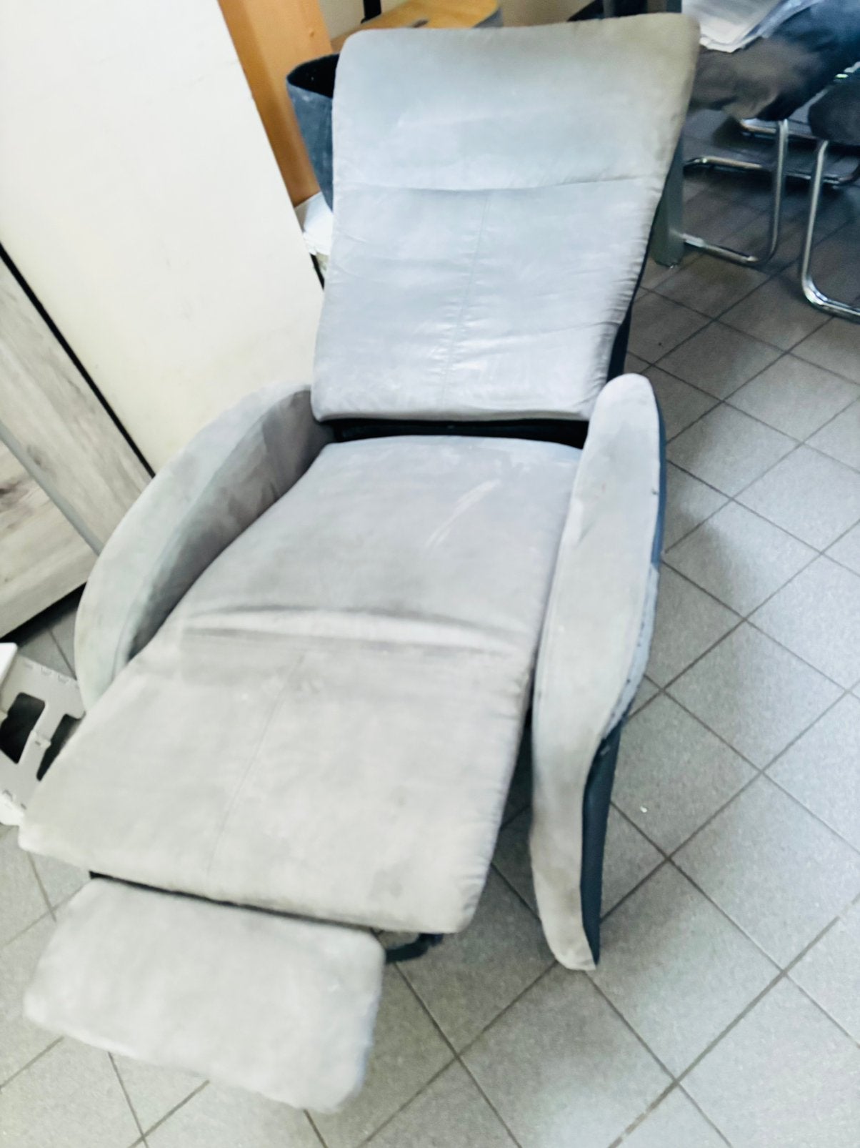 Relax stoel, bed en matras gratis, Huis en Inrichting, Slaapkamer | Bedden, Ophalen, Gebruikt, 90 cm, Zwart