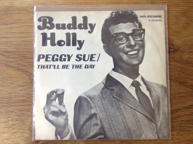 single buddy holly, Cd's en Dvd's, Vinyl Singles, 7 inch, Ophalen of Verzenden, Beschermende buitenhoes, Rock en Metal