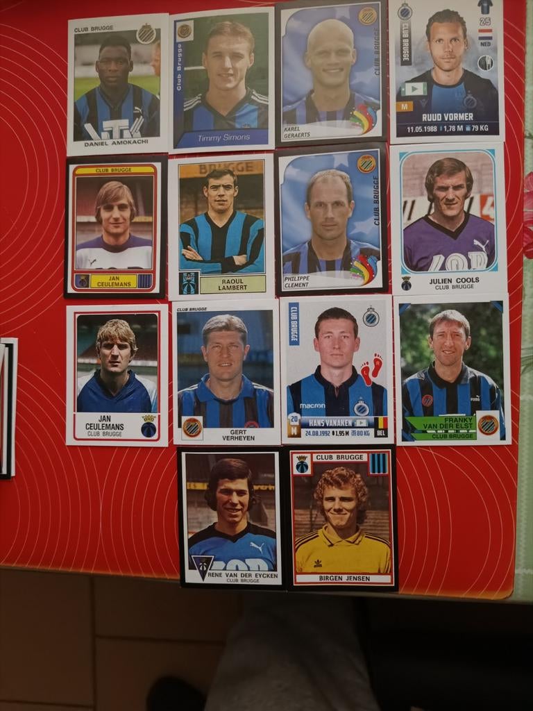 14 Stickers van Club Brugge Aller tijden, Ophalen of Verzenden