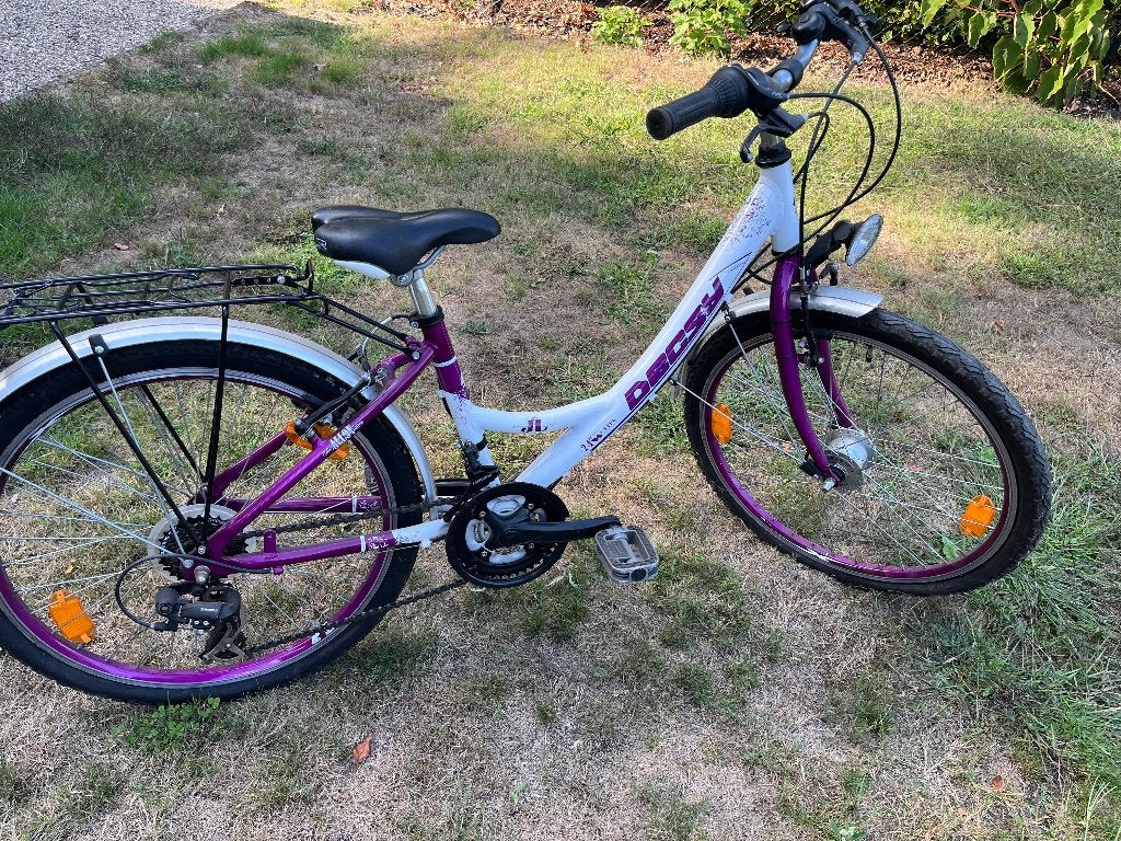 Kinderfiets 24 inch voor meisjes, Velgrem, Ophalen, Overige merken, Gebruikt