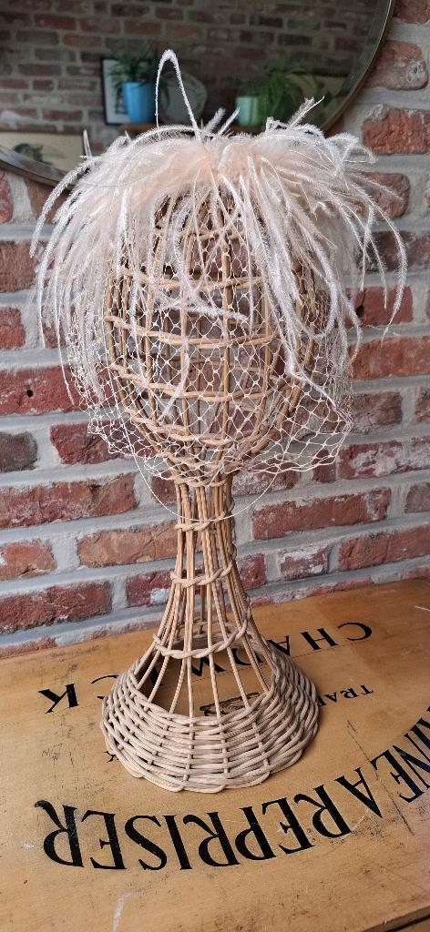 Tête de chapeau antique/vintage - porte-chapeau - marotte, Antiquités & Art, Enlèvement ou Envoi