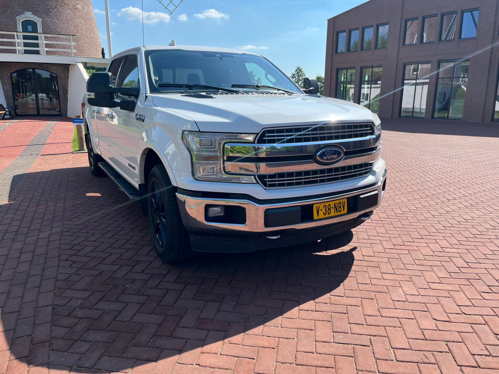 Ford f150 powerstroke turbodiesel 2018, Auto's, Automaat, 3500 kg, Wit, Leder