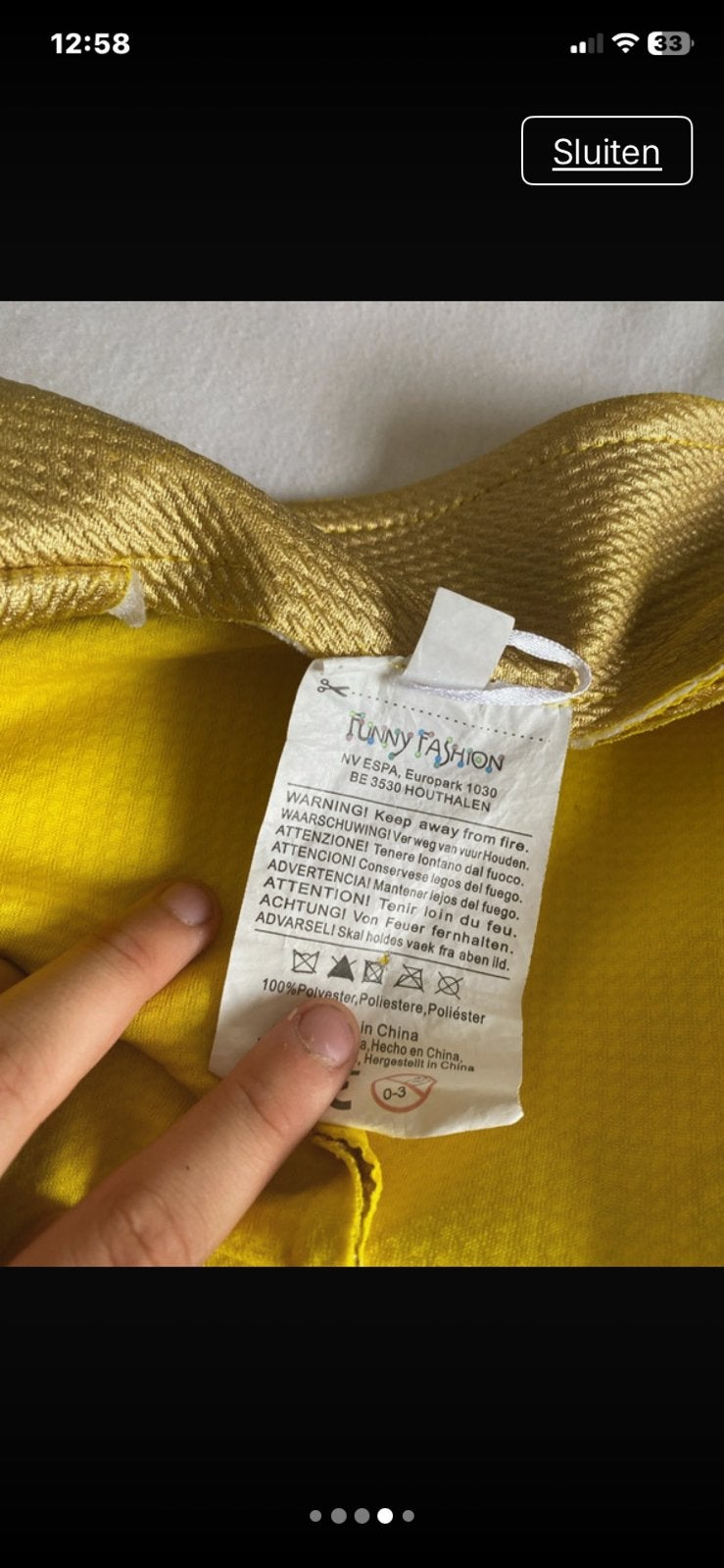 Carnavasjas, Kleding | Heren, Ophalen of Verzenden, Zo goed als nieuw