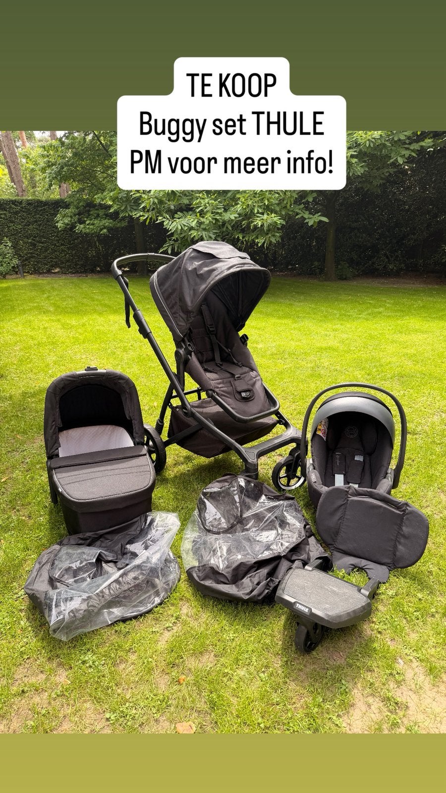 Buggy set van Thule & Cybex, Enlèvement, Comme neuf