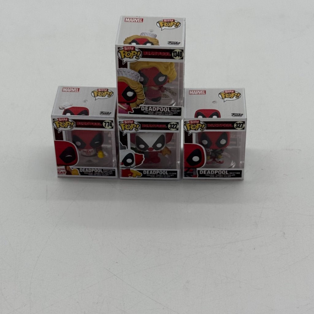 Bitty Pop! Deadpool - Series 1 - 4 stuks, met case, Verzamelen, Ophalen of Verzenden, Zo goed als nieuw