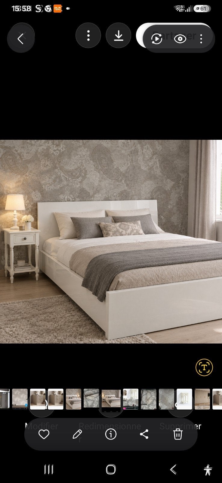 lit boxspring, 210 cm, Enlèvement, Utilisé, Blanc