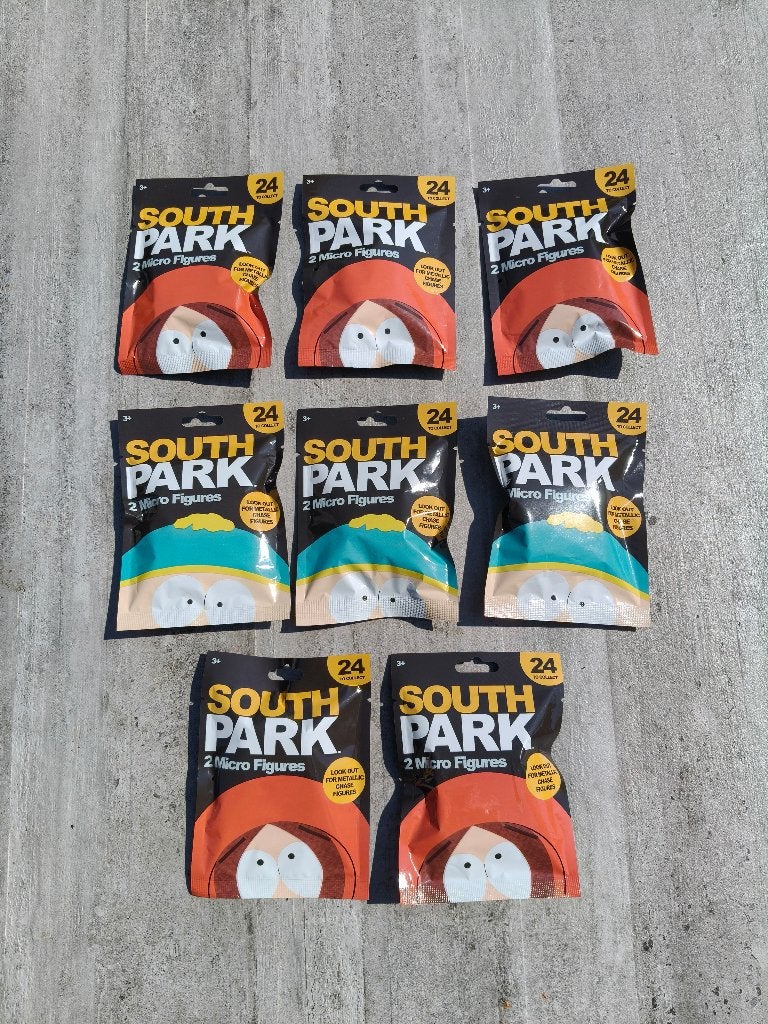 8 blind bags South Park 2 Micro Figures - nieuw, Verzamelen, Poppetjes en Figuurtjes, Ophalen of Verzenden, Nieuw