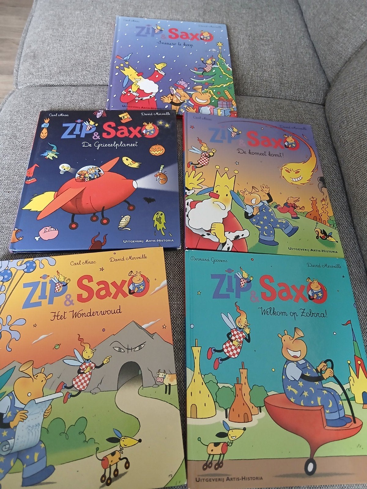5 boeken Zip&Saxo, Ophalen, Gelezen, Sprookjes, 5 of 6 jaar