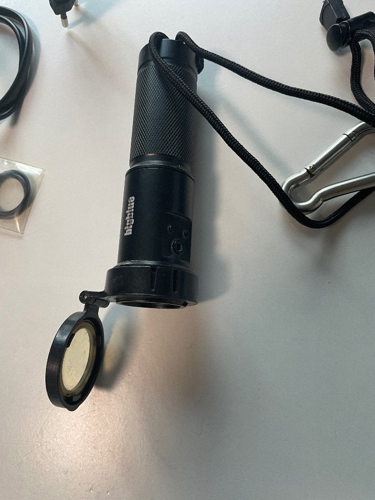 DUIK EN VIDEO LAMP BLACK MOLLY III, Watersport en Boten, Duiken, Ophalen, Gebruikt, Duiklamp
