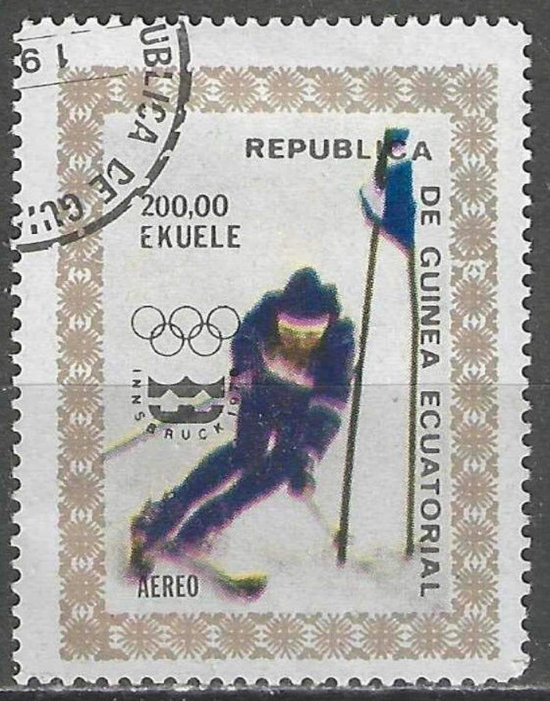 Equatoriaal Guinea 1976 - Yvert 60PA - Innsbruck (ST), Verzenden, Gestempeld