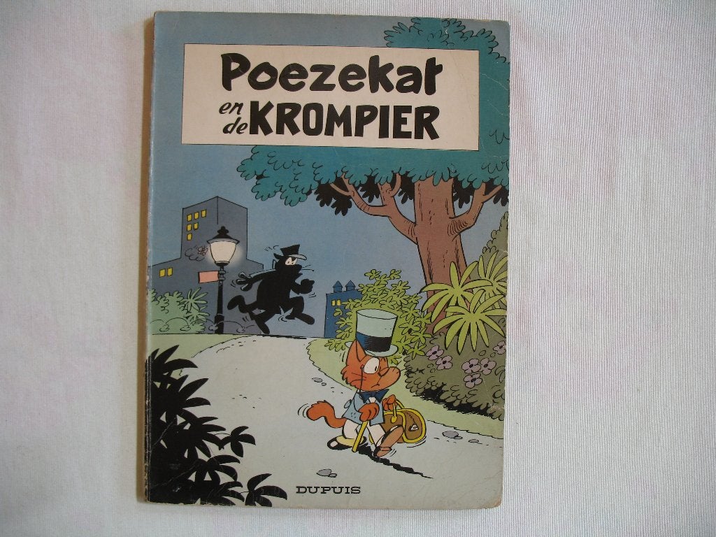 Poezekat en de krompier, 1ste druk 1965, Eén stripboek, Ophalen of Verzenden, Zo goed als nieuw