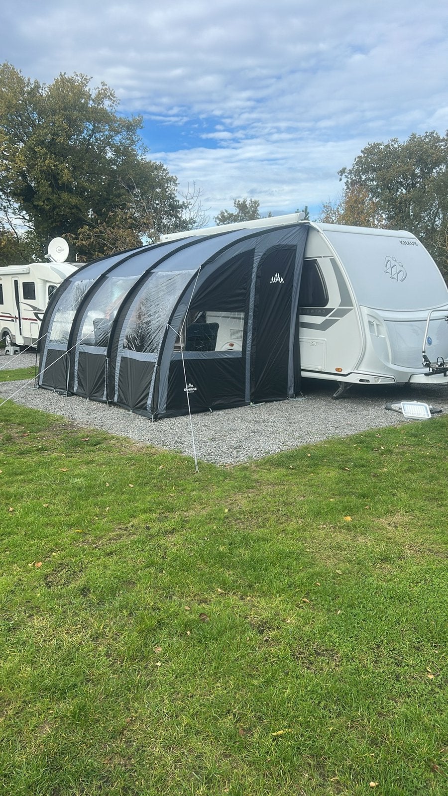 Obelink viera 390, Caravans en Kamperen, Ophalen, Zo goed als nieuw