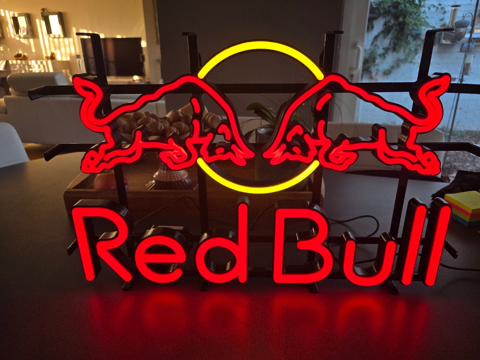 Red Bull Led Neon verlichting, Ophalen, Zo goed als nieuw, Reclamebord, Plaat of Schild, Overige merken