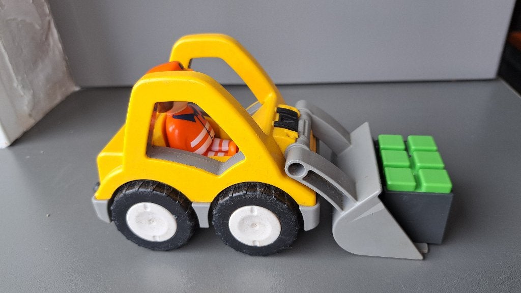 Playmobil 1.2.3 Graaflader, Kinderen en Baby's, Speelgoed | Playmobil, Ophalen, Gebruikt, 1.2.3