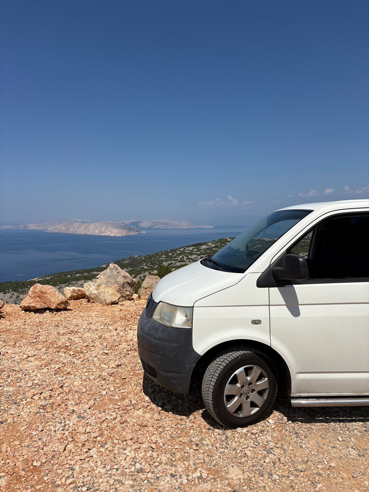Volkswagen Transporter T5 1.9 TDI Camper – 2008, Auto's, Zwart, Volkswagen, Wit, 1900 cc
