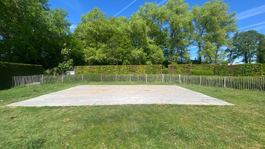 Complete vlondervloer voor stretchtent 6,5 x 10m, Enlèvement, Comme neuf