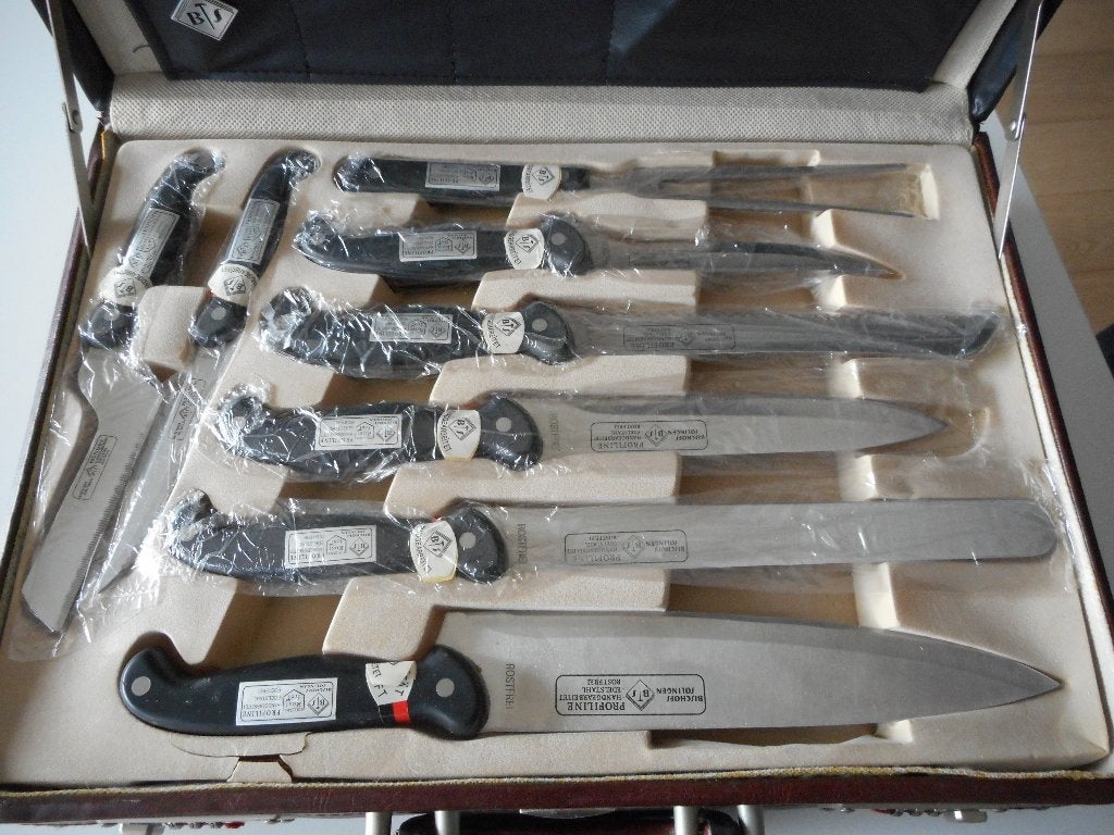 Valisette de couteaux et fourchettes en inox, Enlèvement ou Envoi, Inox ou Chrome, Neuf, Set de couverts