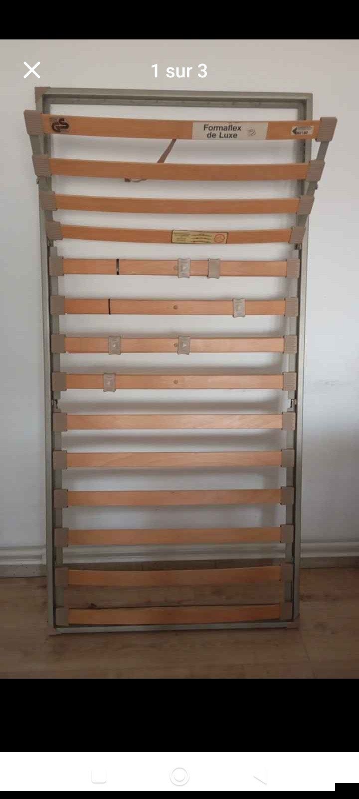 sommier 90x190cm, 90 cm, Une personne, Enlèvement, Utilisé