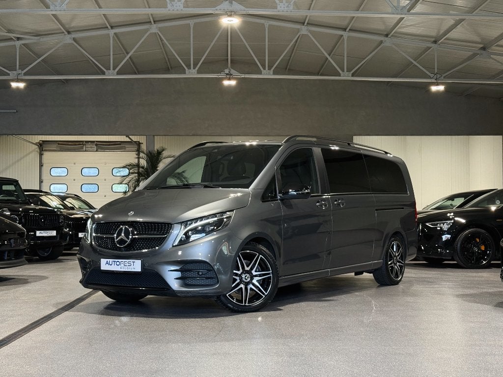 Mercedes-Benz V300d AMG-Line Long | léger à cabine double, Cuir, Argent ou Gris, Euro 6, Entreprise