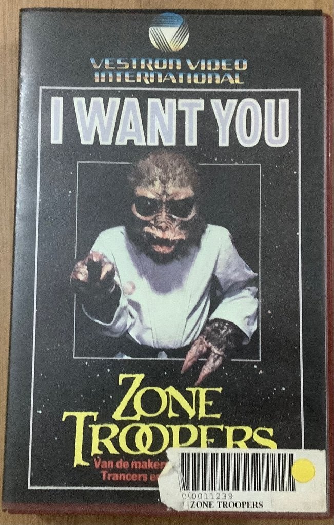 Zone Troopers (1985) VHS Video Ex-Rental ! Zeldzaam !, Vanaf 16 jaar, Ophalen of Verzenden, Ex-rental, VHS