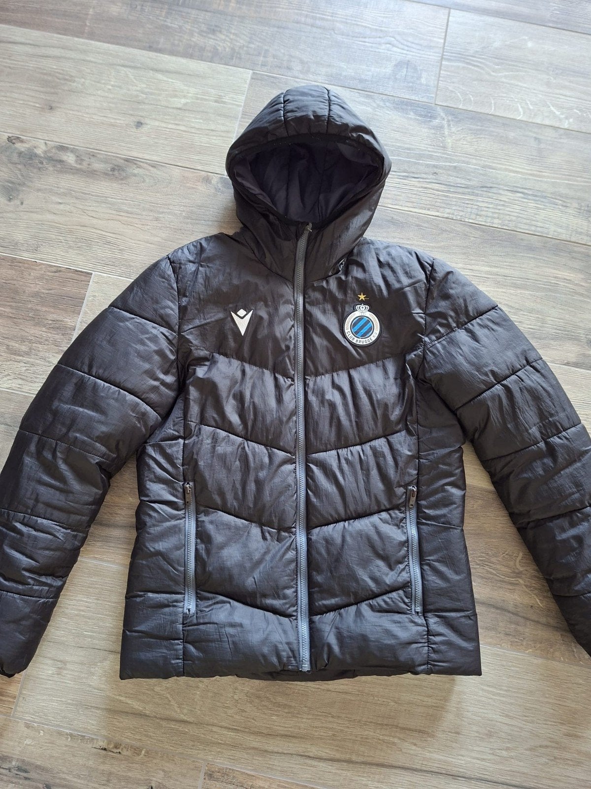 winterjas Club Brugge maat XS, Kinderen en Baby's, Ophalen, Gebruikt, Macron, Jongen of Meisje