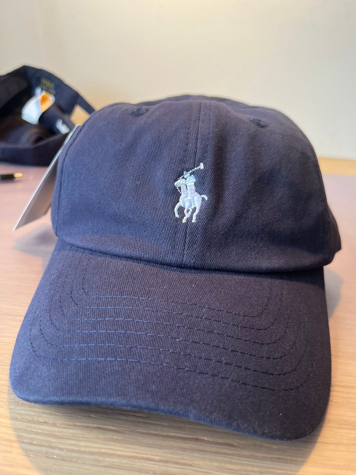 Ralph Lauren pet blauw-wit, Verzenden, Zo goed als nieuw, Pet