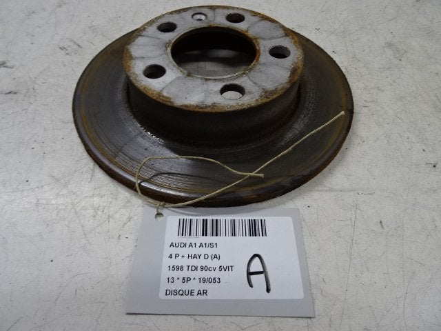 REMSCHIJF ACHTER Audi A1 Sportback (8XA / 8XF), Gebruikt, Audi
