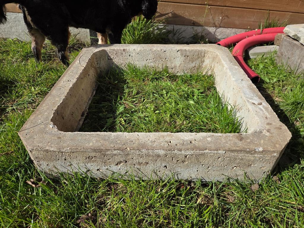 Betonnen opzetstuk 70x70x13 + deksel, Doe-het-zelf en Bouw, Ophalen, Gebruikt