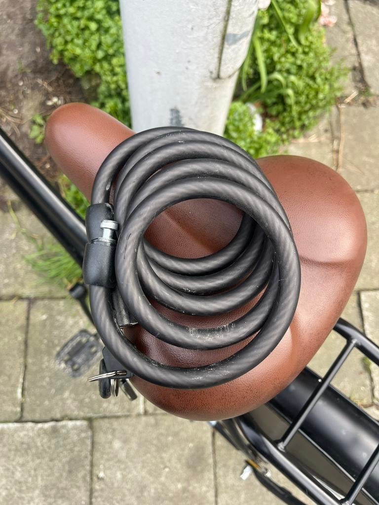 NOGAN FIETS ZWART TE KOOP MET BAKJE EN GRATIS SLOT!, Fietsen en Brommers, Ophalen, Gebruikt