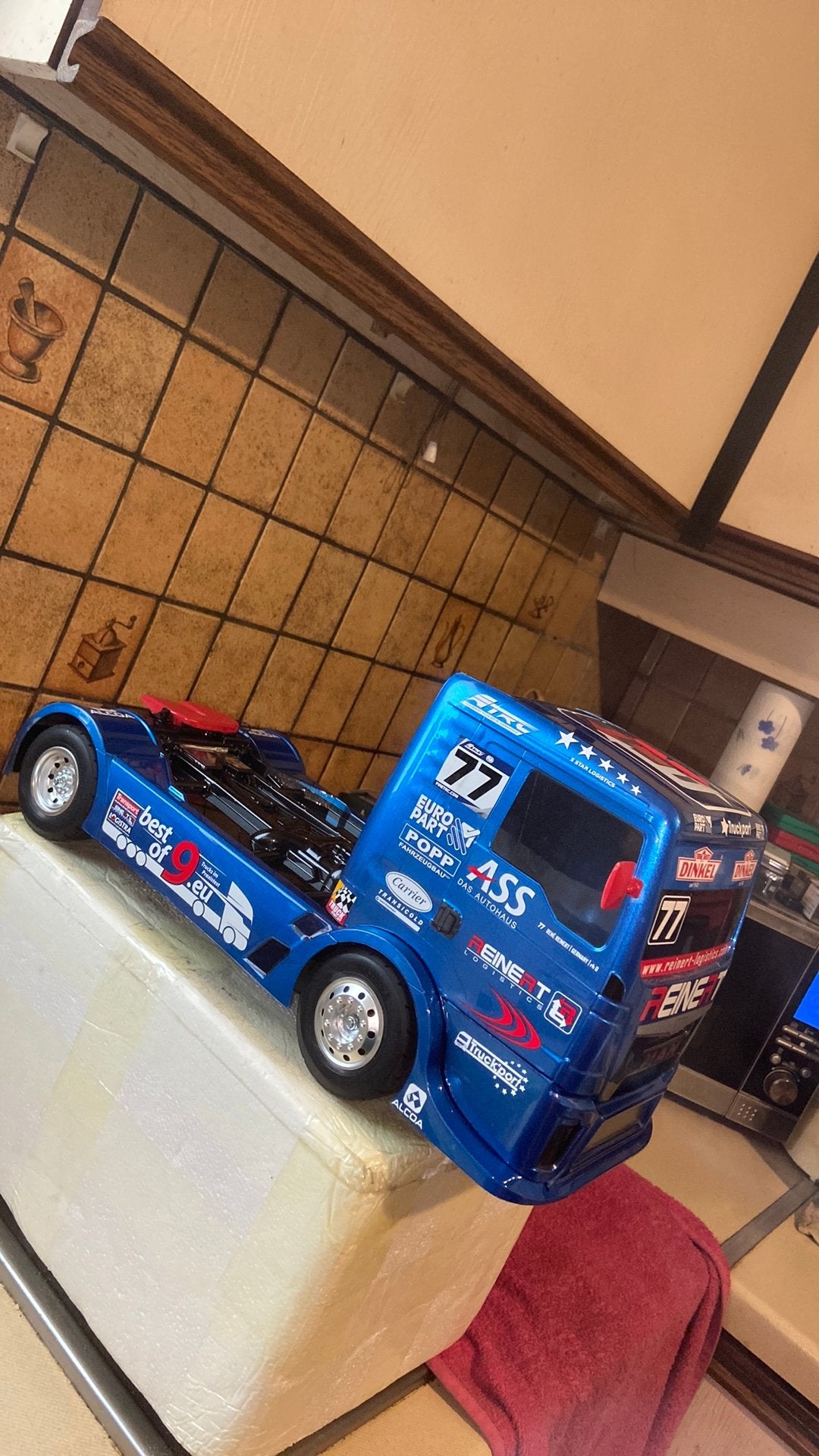 RC Tamiya TT/01 Type E MAN TGS REINERT RTR, Elektro, Schaal 1:14, Nieuw, Ophalen of Verzenden