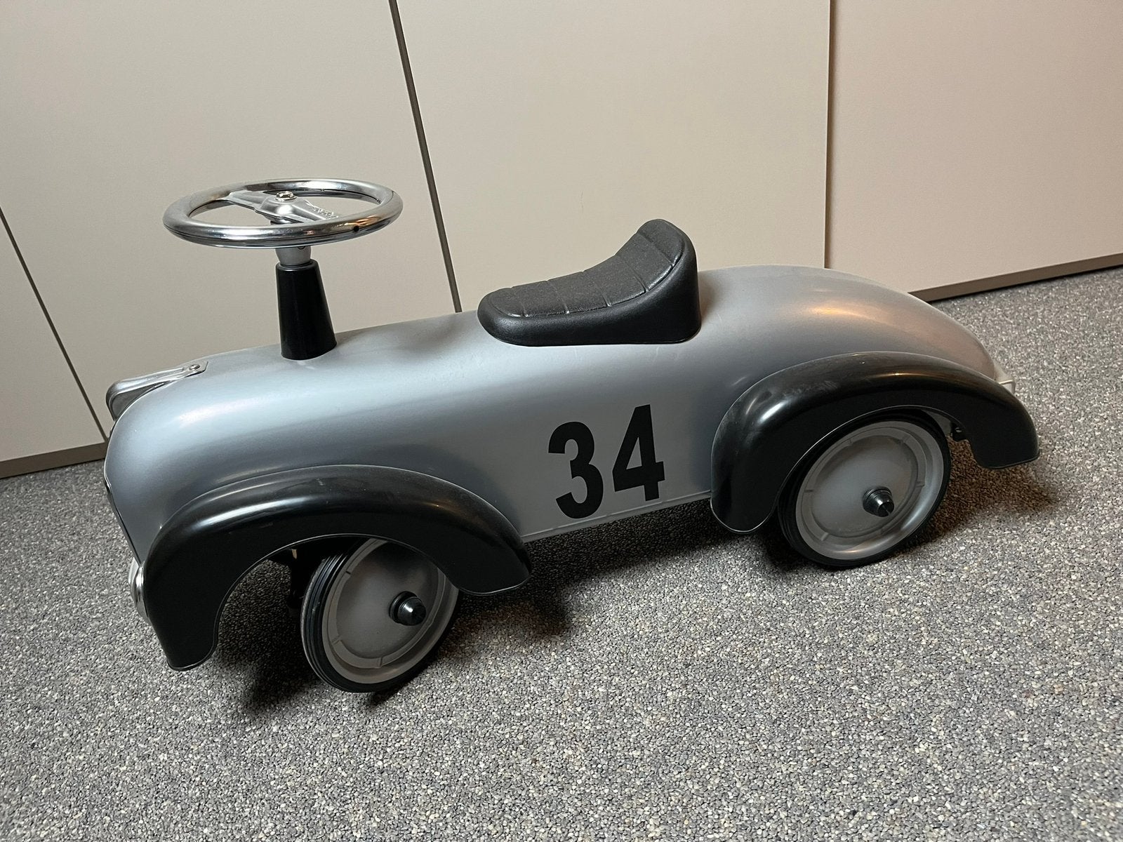 Loopauto baghera speedster silver, Ophalen, Nieuw, Loopvoertuig