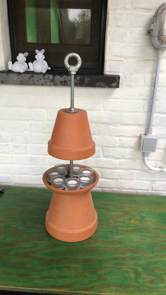 Bloempotkachel, Huis en Inrichting, Kachels, Ophalen, Zo goed als nieuw