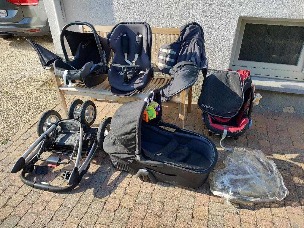 Maxi Cosi Mura 3 met toebehoren, Kinderen en Baby's, Kinderwagens en Combinaties, Ophalen, Gebruikt, Verstelbare duwstang, Combiwagen