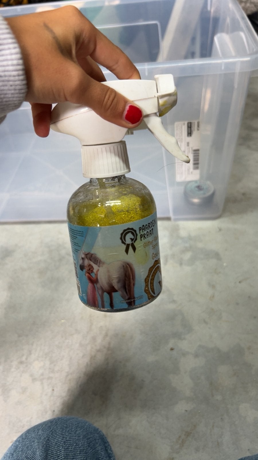 Glitterspray paard, Maison & Meubles, Produits de nettoyage, Enlèvement