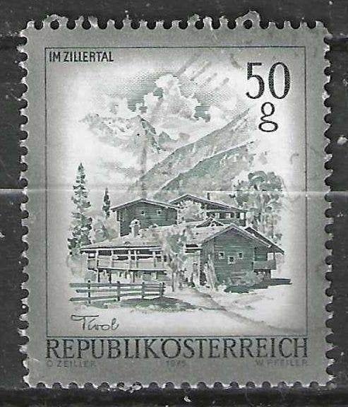 Autriche 1975 - Yvert 1303 - Paysages (ST), Envoi, Affranchi