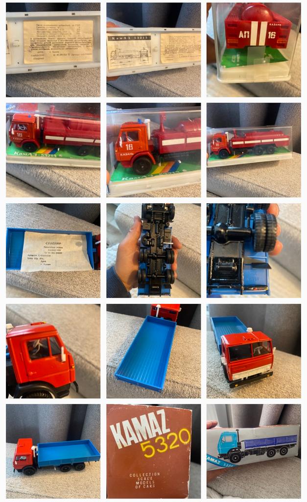 Lot 4 camions Kamaz Russe made in USSR, Enlèvement ou Envoi, Comme neuf