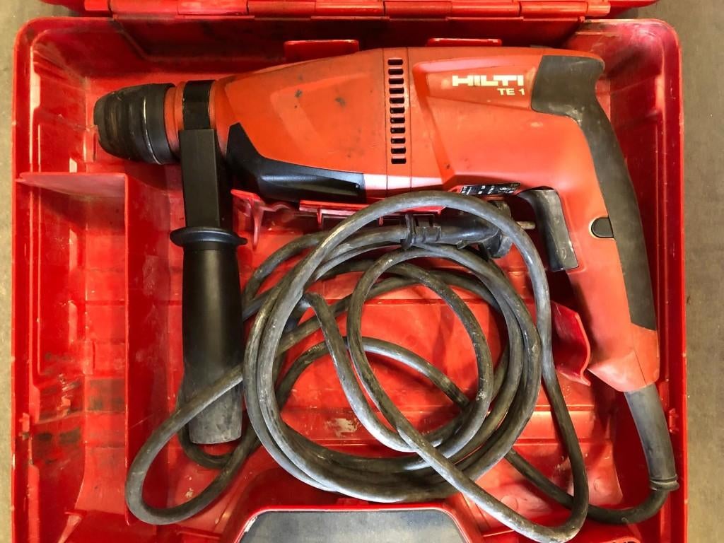 Hilti TE 1 boorhamer – SDS+ – met koffer, Doe-het-zelf en Bouw, Gereedschap | Boormachines, Ophalen, Gebruikt, Boormachine