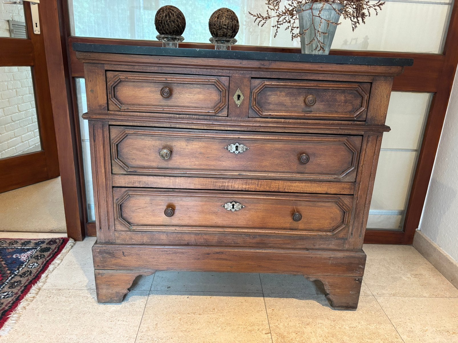 Mooie authentieke commode SPOTPRIJSJE, Ophalen, Eikenhout, 50 tot 100 cm, 3 of 4 laden