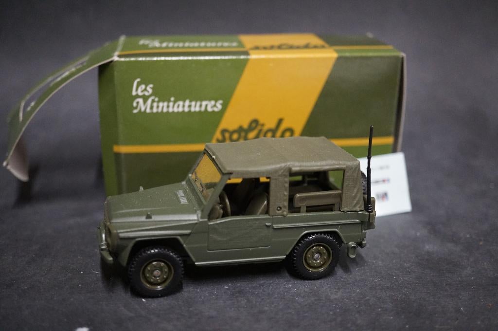 Solido Peugeot P4 jeep - 1/43 - TOP, Hobby en Vrije tijd, Modelauto's | 1:43, Ophalen of Verzenden, Zo goed als nieuw, Solido