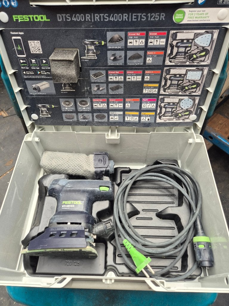 Festool DTS 400 REQ-Plus Delta Schuurmachine + Systainer, Ophalen, Zo goed als nieuw, 1200 watt of meer, Vlakschuurmachine